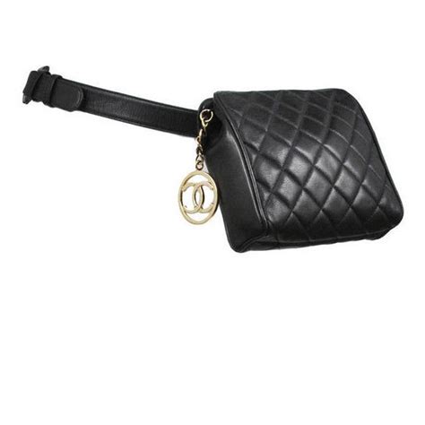 chanel quilted hip bag